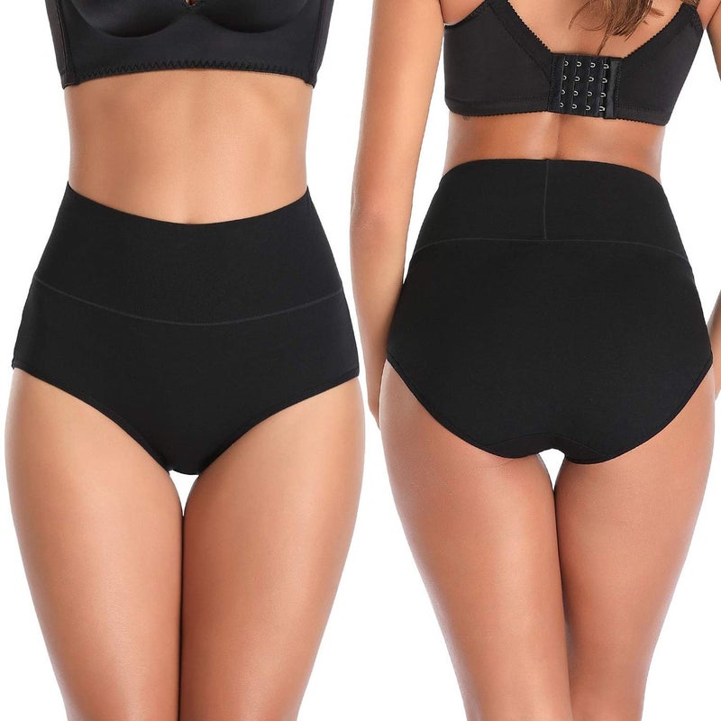 ANNYISON Store ANNYISON Womens Underwear, Soft Cotton High Waist Breathable Solid Color Briefs Panties for Women - Image 2